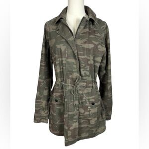 Sanctuary Olive Camouflage Utility Jacket